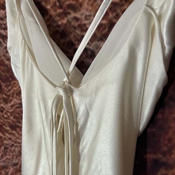 Mandie Satin Cowl Neck Jumpsuit by Meshki - Picture 11 of 12